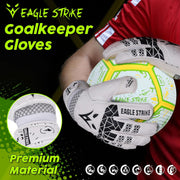 Eagle Strike Goalkeeper Gloves - Professional Goalie glove & Training Grip with Removable Finger Protection