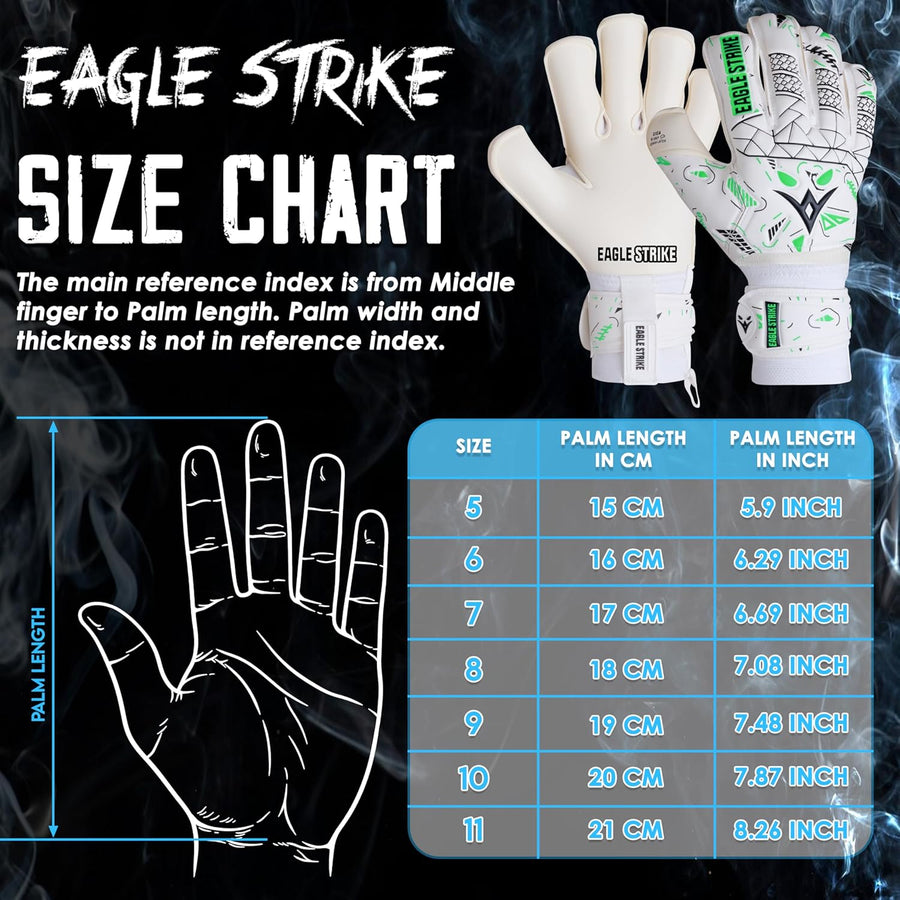 Soccer Goalkeeper Gloves Giga Grip V1.0 Fingers protection All Black