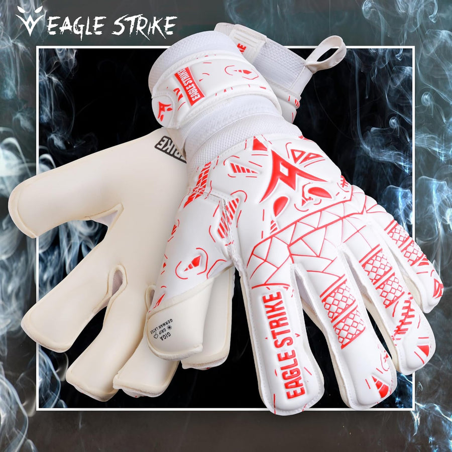 Soccer Goalkeeper Gloves Giga Grip V1.0 Fingers protection All Black