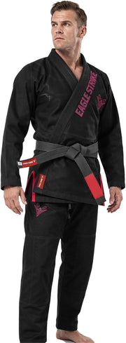 Eagle Strike Premium BJJ Gi Black – worn by model