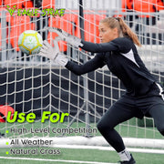 Eagle Strike Goalkeeper Gloves - Professional Goalie glove & Training Grip with Removable Finger Protection
