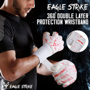 Soccer Goalkeeper Gloves Giga Grip V1.0 Fingers protection All Black