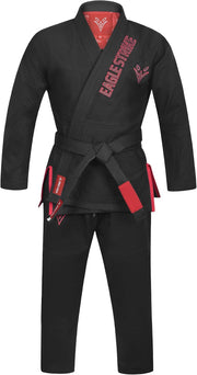 Eagle Strike Premium BJJ Gi Black – front view