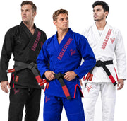 Eagle Strike Premium BJJ Gi Black – Black, Blue and White colours