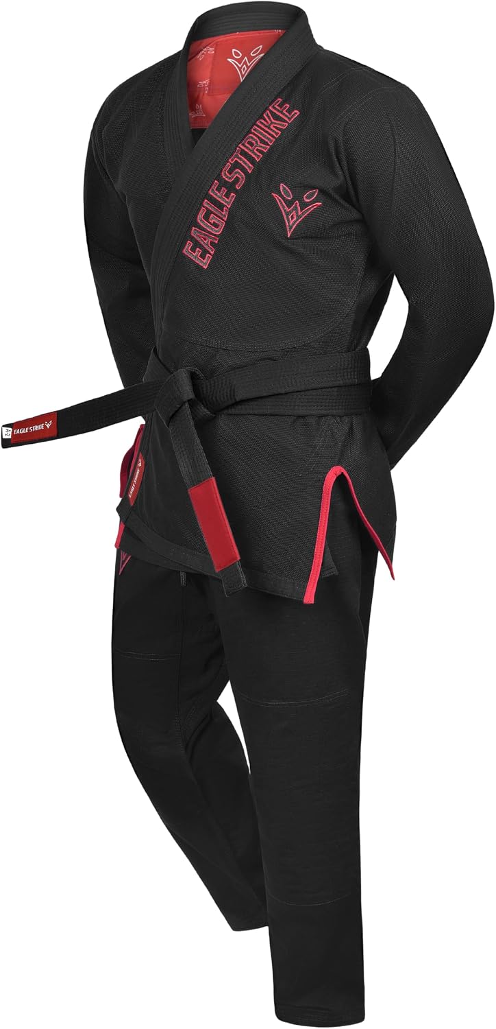 Eagle Strike Premium BJJ Gi Black – side view