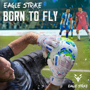 Soccer Goalkeeper Gloves Giga Grip V1.0 Fingers protection All Black