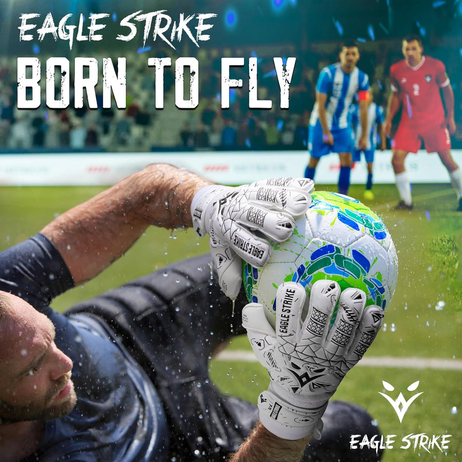 Soccer Goalkeeper Gloves Giga Grip V1.0 Fingers protection All Black