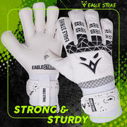 Eagle Strike Goalkeeper Gloves - Professional Goalie glove & Training Grip with Removable Finger Protection