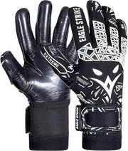 Soccer Goalie Gloves - Sizes 6 to 10, 4mm German Contact Grip Sticky Latex & Built-in Pro-Level Gloves Wrist Support