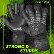 Eagle Strike Goalkeeper Gloves - Professional Goalie glove & Training Grip with Removable Finger Protection
