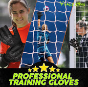 Eagle Strike Goalkeeper Gloves - Professional Goalie glove & Training Grip with Removable Finger Protection