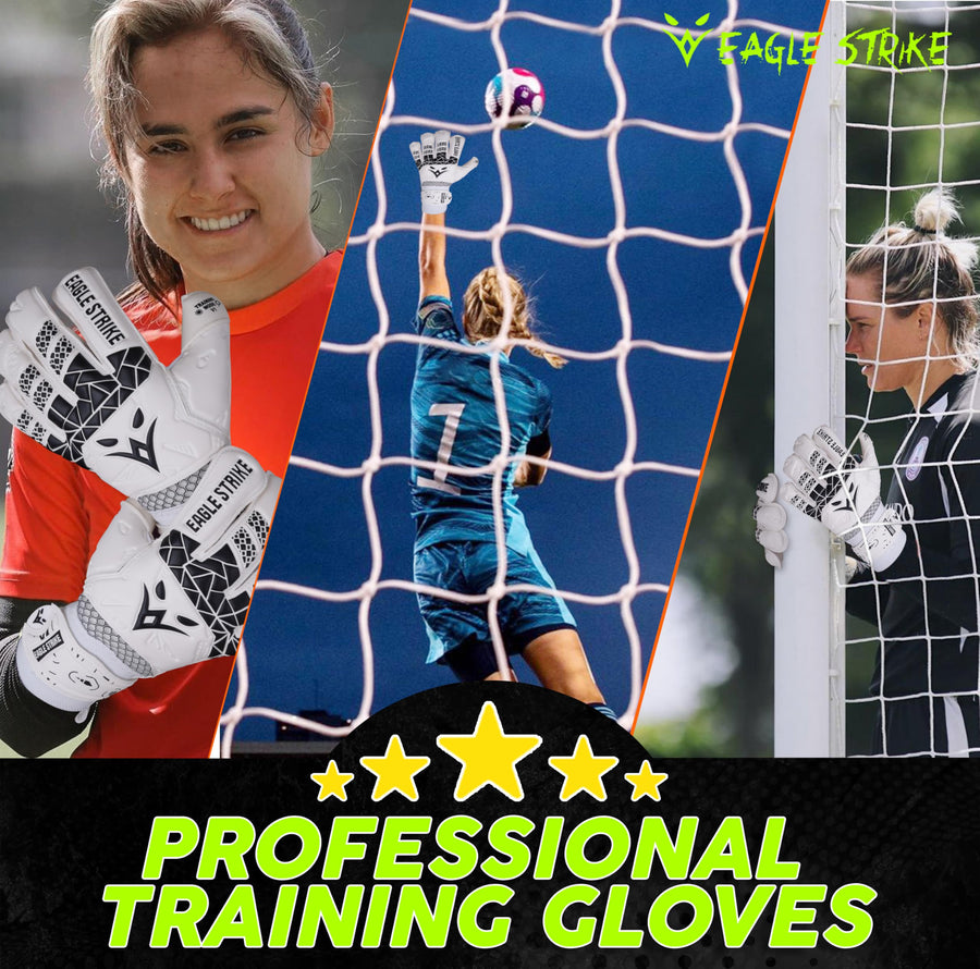 Eagle Strike Pro Goalkeeper Gloves - Ghost White