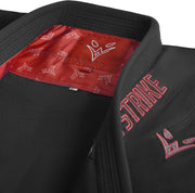 Eagle Strike Premium BJJ Gi Black – collar detail