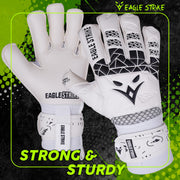 Eagle Strike Pro Goalkeeper Gloves - Ghost White