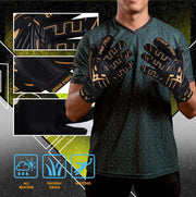 Eagle Strike Wet & Dry Goalkeeper Gloves Black & Golden – image 4