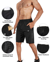 Men's Training Shorts — Black
