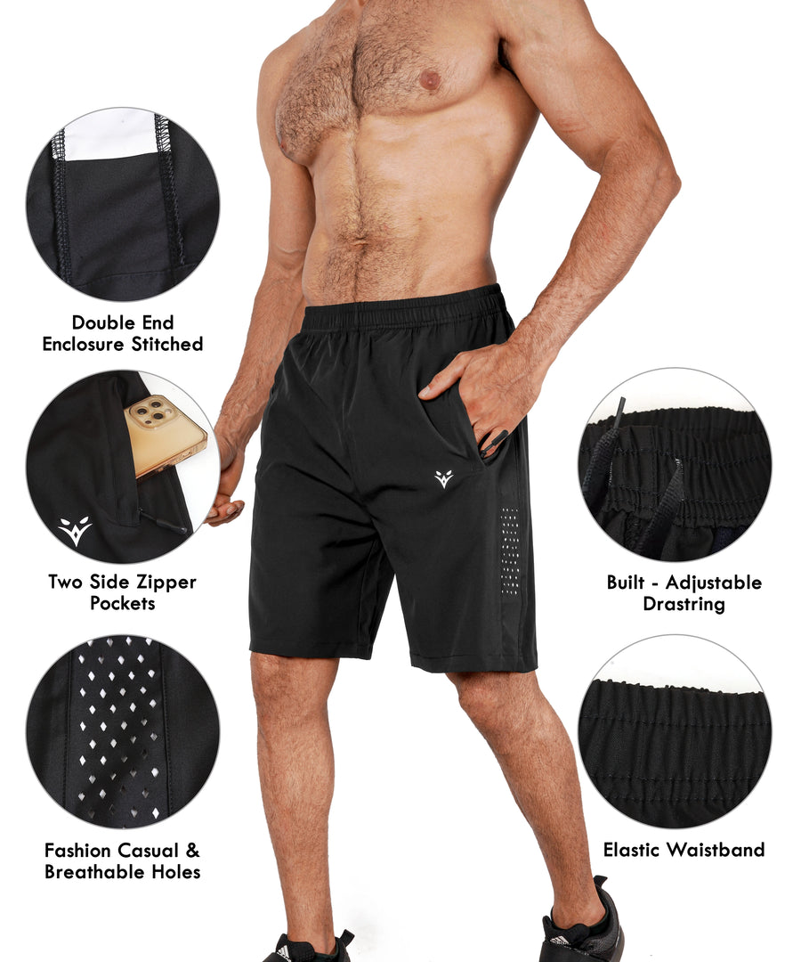 Men's Training Shorts — Black