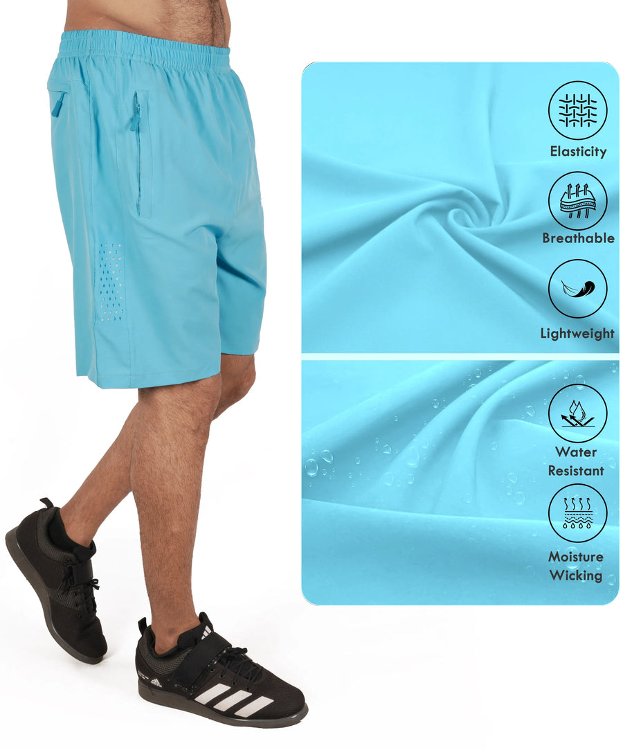 Men's Training Shorts — Sky Blue