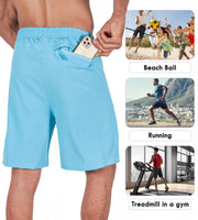 Men's Training Shorts — Sky Blue