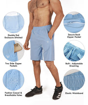 Men's Training Shorts — Light Blue