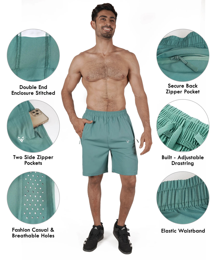 Men's Training Shorts — Light Green