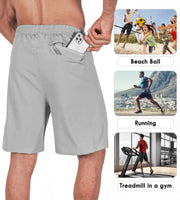 Men's Training Shorts — Light Grey