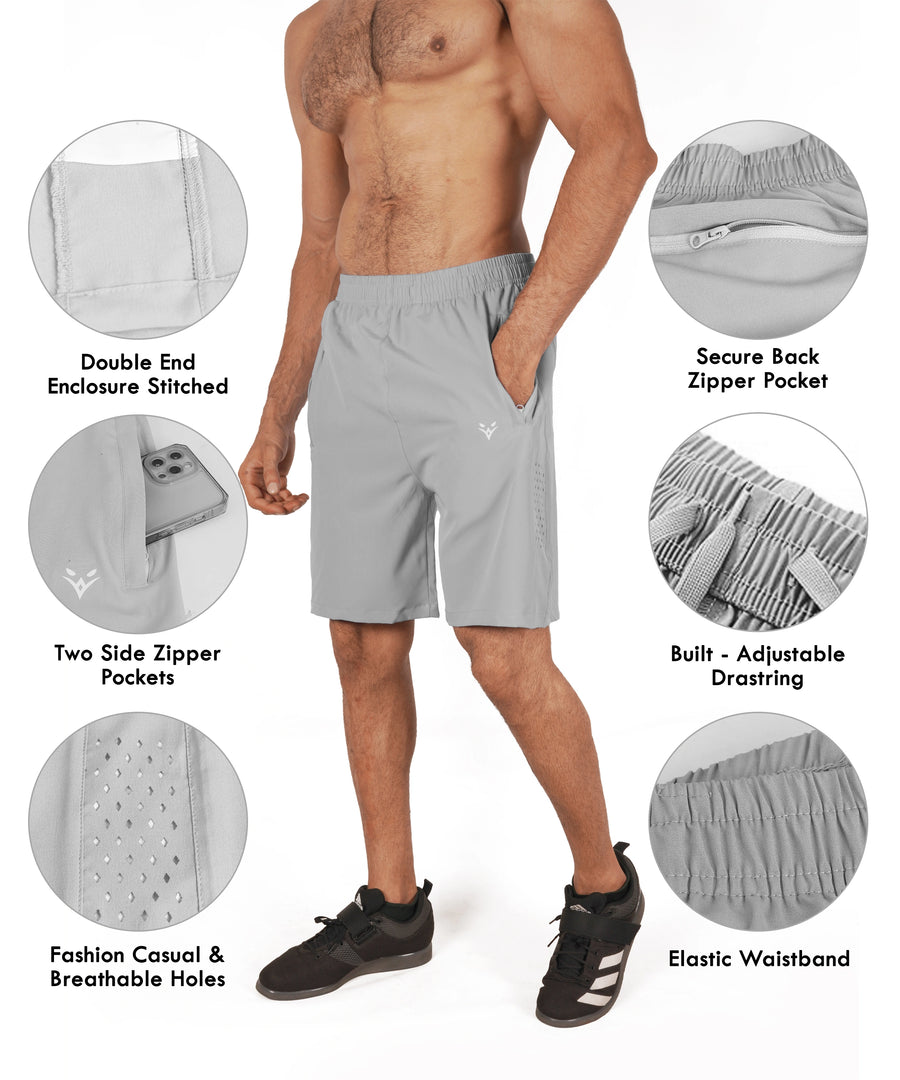 Men's Training Shorts — Light Grey