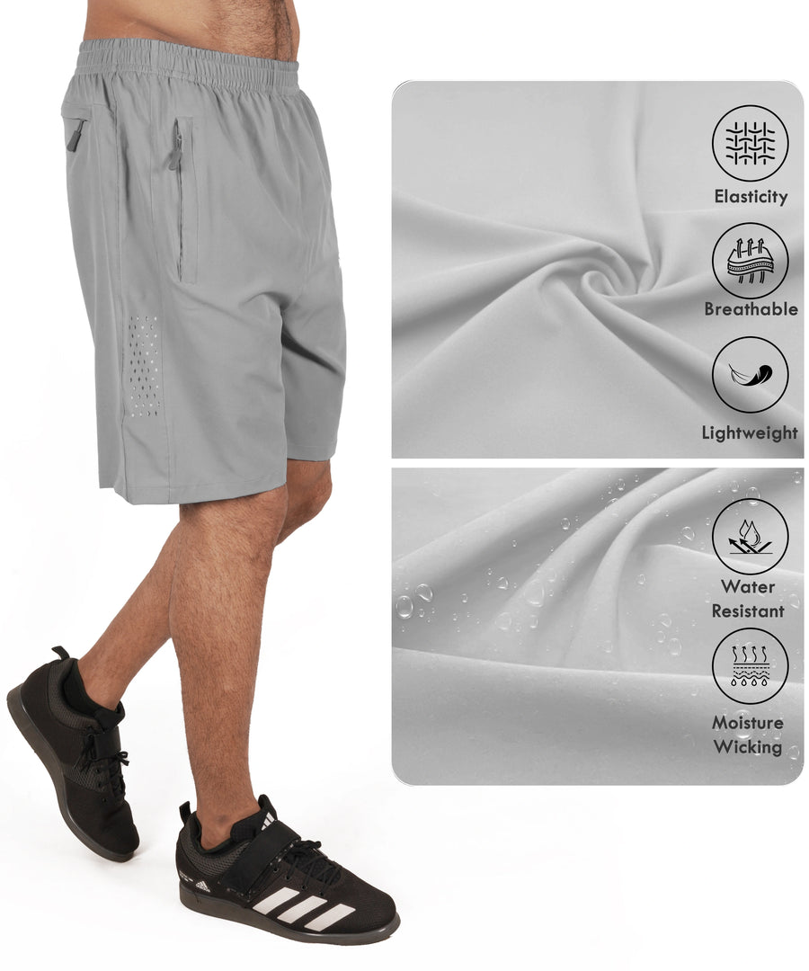 Men's Training Shorts — Light Grey