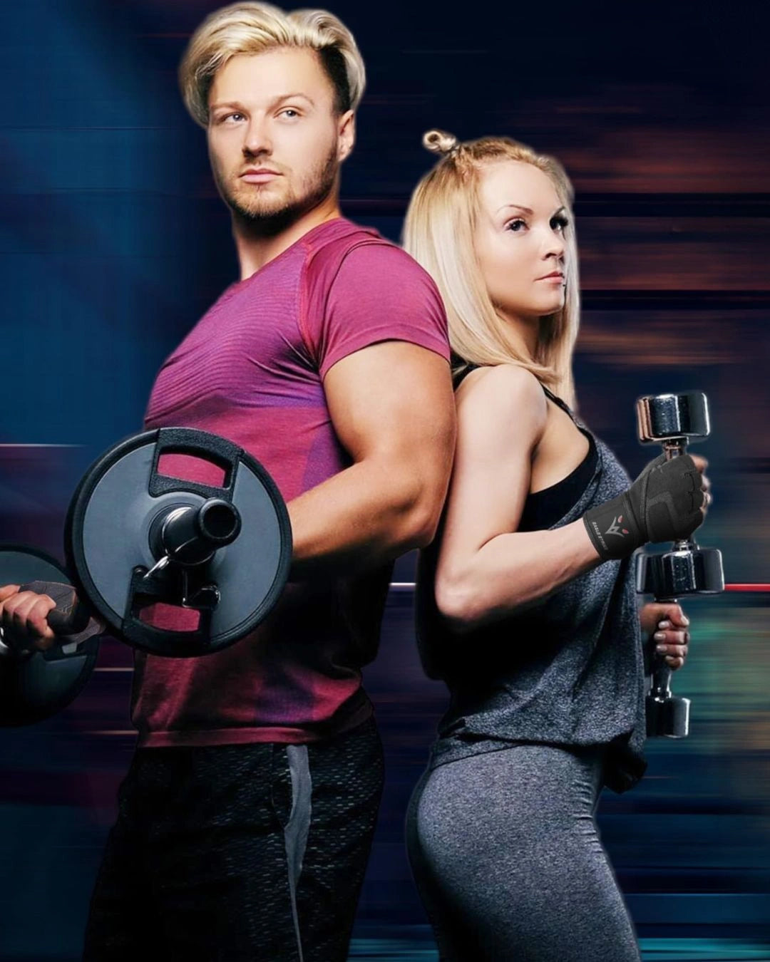 Padded Gym Gloves – Silicone Grip