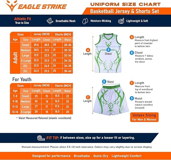 sizes