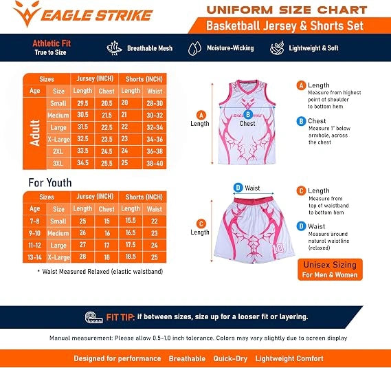 sizes