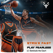 Basketball Jersey for Kids & Adult - Orange