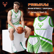 Basketball Jersey for Kids & Adult- Green