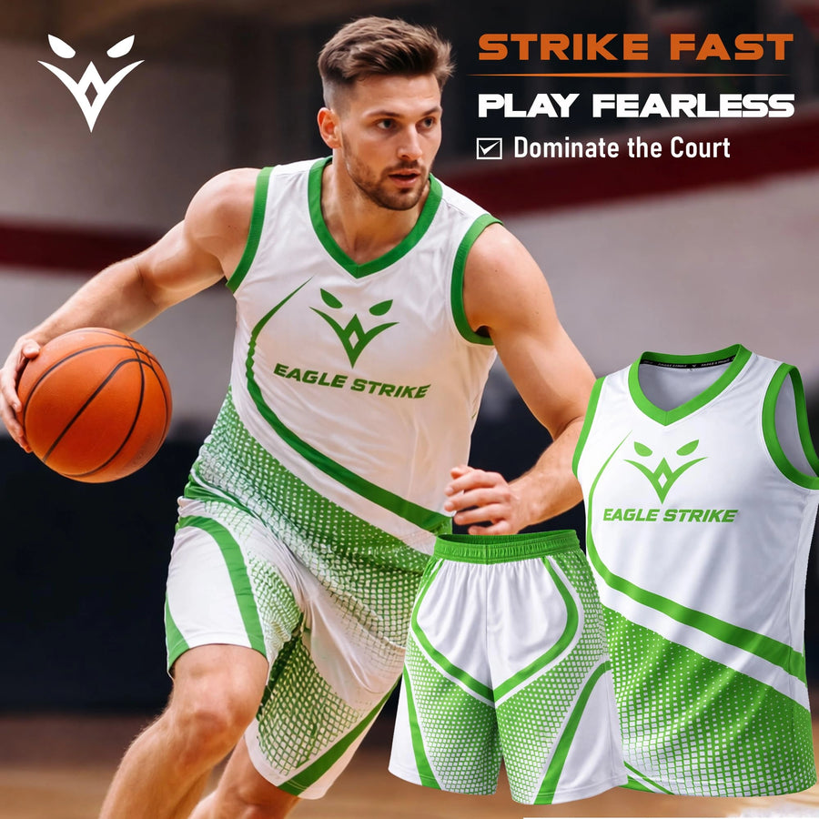 Basketball Jersey for Kids & Adult- Green