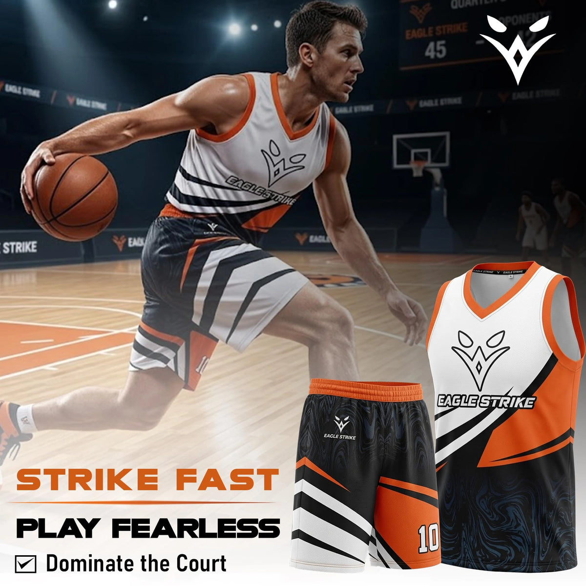 Basketball Jersey Universal - Orange