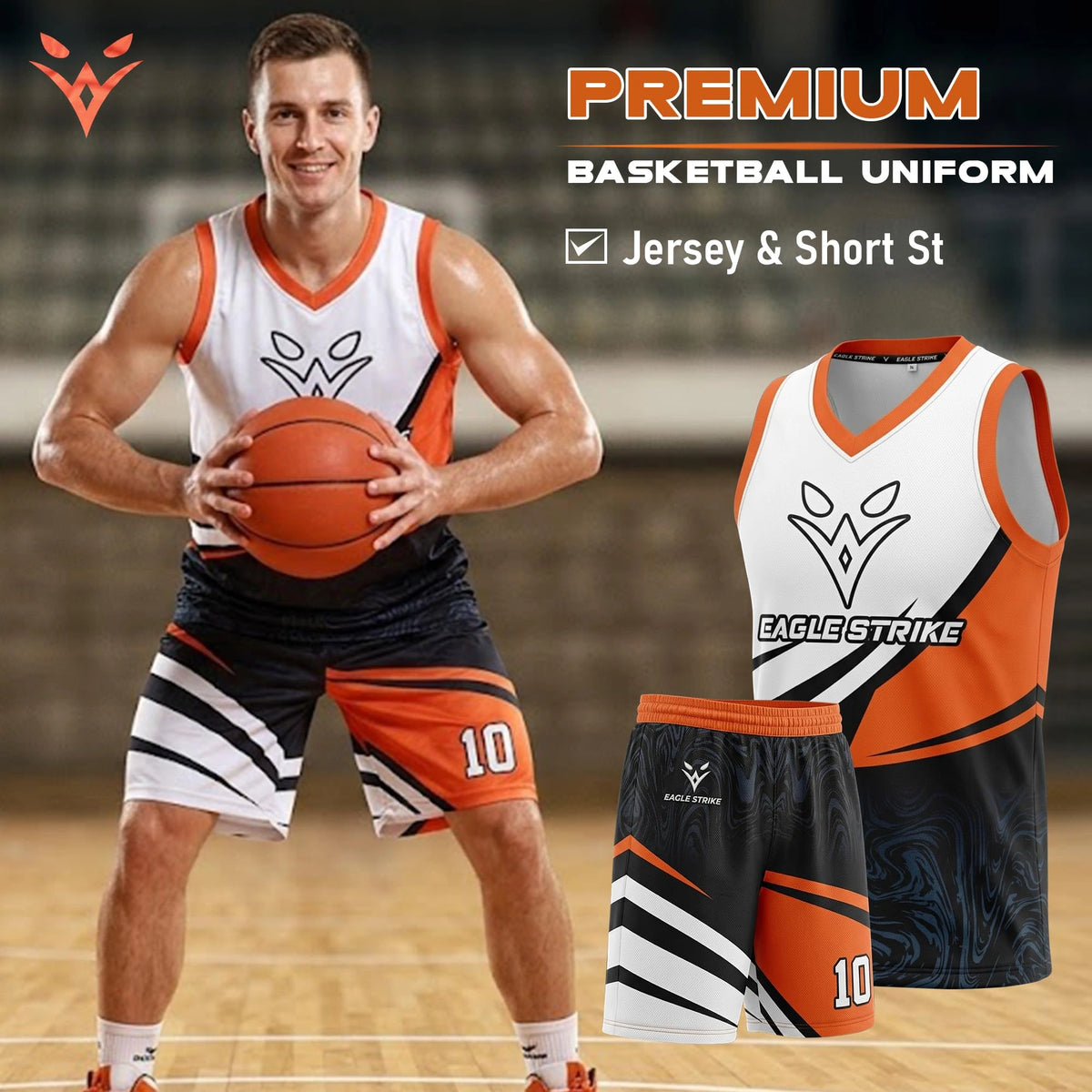 Basketball Jersey Universal - Orange