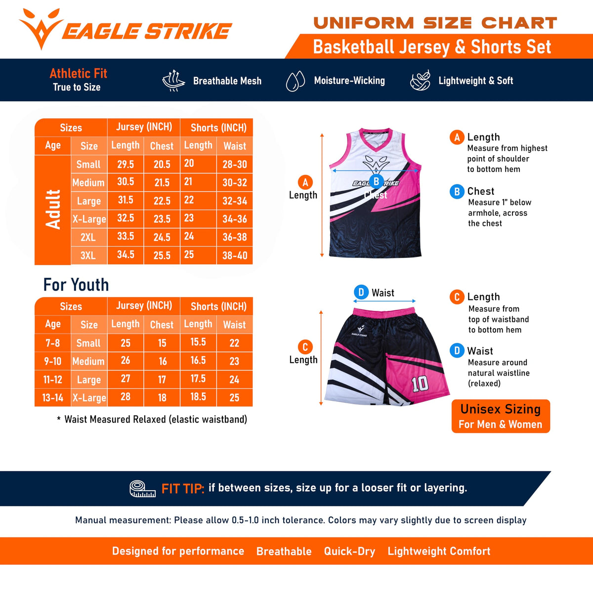 Basketball Jersey Universal - Pink