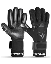 Eagle Strike Goalie Gloves – Negative Cut, German Contact Grip Latex - Black