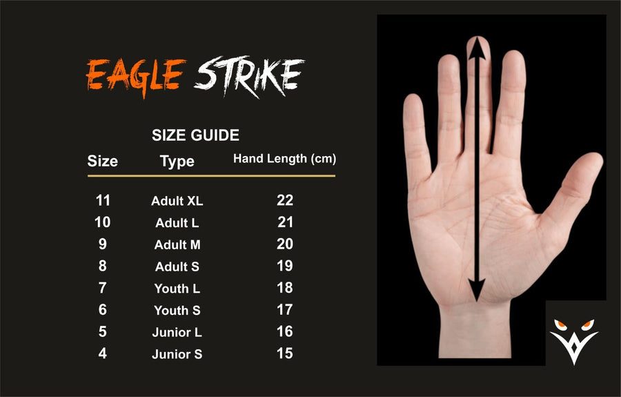 Eagle Strike Fingersave Goalkeeper Gloves – Black
