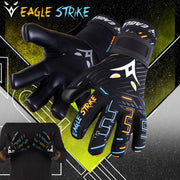 Eagle Strike Fingersave Goalkeeper Gloves – Black