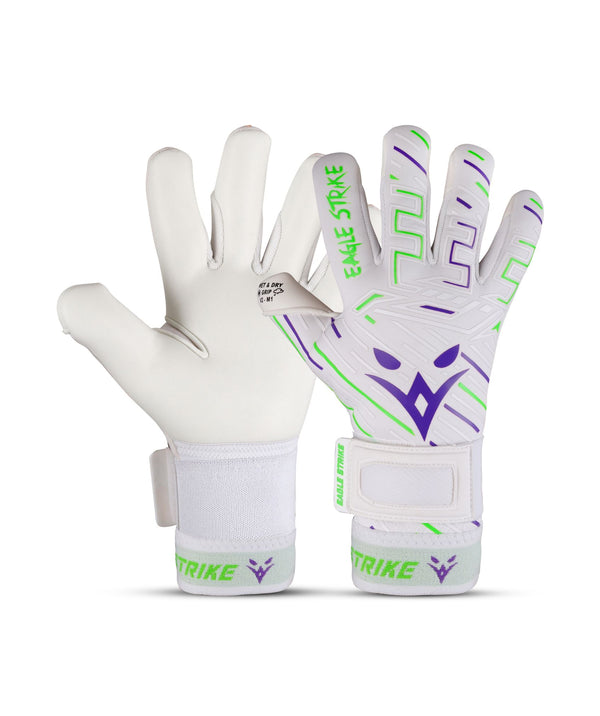 Eagle Strike Fingersave Goalkeeper Gloves – White