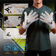 Eagle Strike Fingersave Goalkeeper Gloves – White