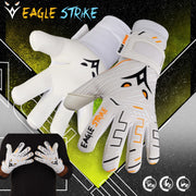 Eagle Strike Fingersave Goalkeeper Gloves – White