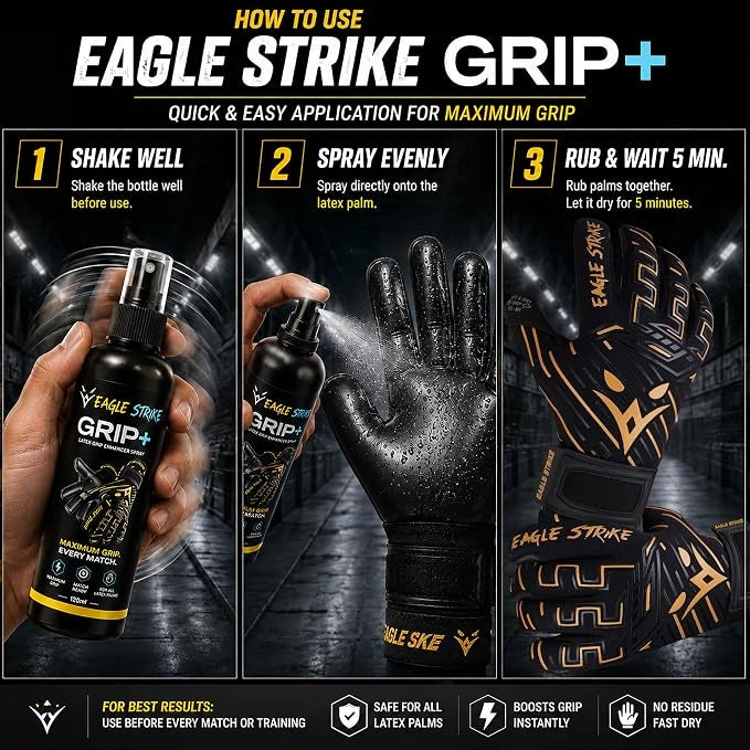 Eagle Strike Grip – Goalkeeper Glove Grip Enhancer Spray 120ml