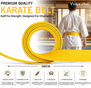 Karate & Taekwondo Ranking Belt for Kids & Adults