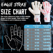 Goalkeeper Gloves – Finger Protection – White & Red