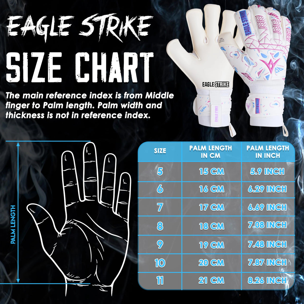 Goalkeeper Gloves – Finger Protection (White, Pink & Blue)