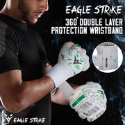 Goalkeeper Gloves – Finger Protection (White, Black & Green)