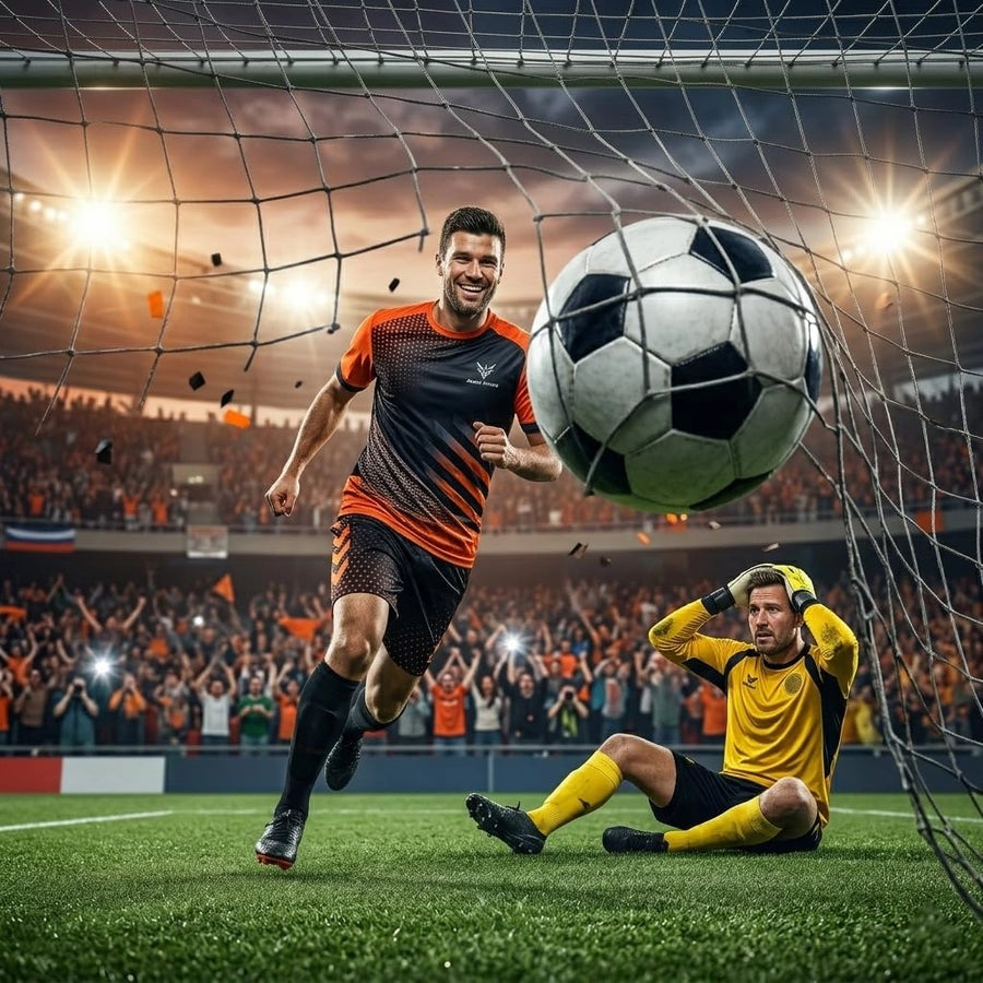 Soccer Uniform Adult & Kids - Orange - D1