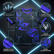Football Kit Adult & Kids - Blue - D2